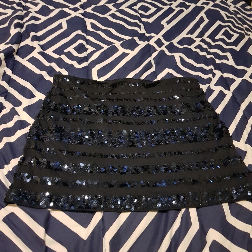 Express Sequin Mini Skirt